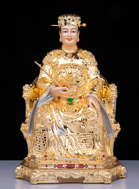 灶王爷铜鎏金神像厨房保平安