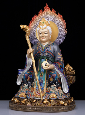 黄铜精雕黑老太太神像堂口供奉