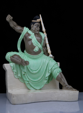 汉白玉天润四大天王佛像摆件