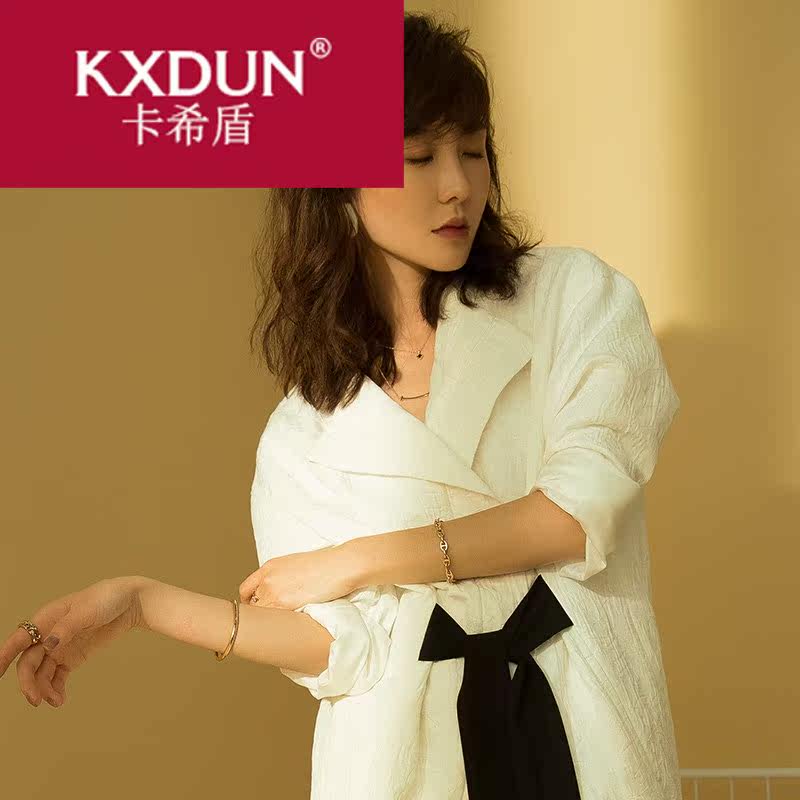 kxdun日韩笑脸女表情短款镀锁骨链 卡希盾项链