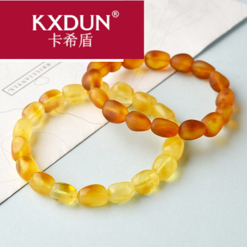 kxdun /卡希盾蜜蜡随形女鸡油黄 卡希盾手链