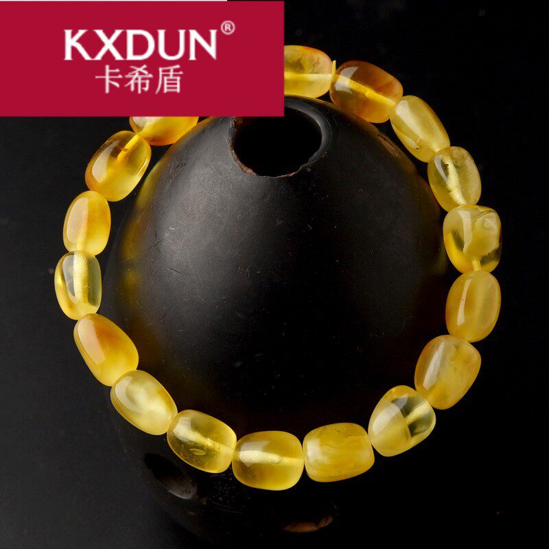 kxdun /卡希盾手串女鸡油黄琥珀福 卡希盾手链