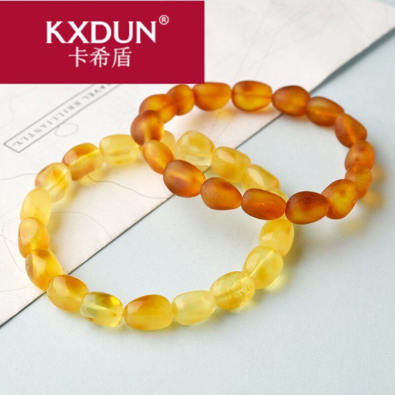 kxdun /卡希盾手串女鸡油黄琥珀福 卡希盾手链
