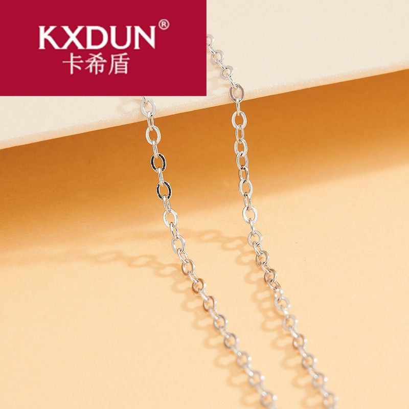 925银520女日韩简约时尚银项链 卡希盾项坠/吊坠