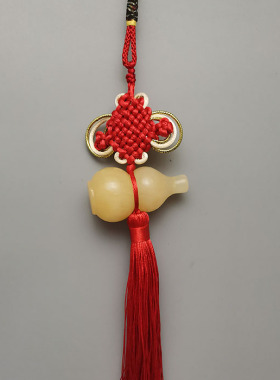 大号天然黄玉葫芦天医葫芦家居门饰挂饰 五帝钱六帝钱葫芦挂件