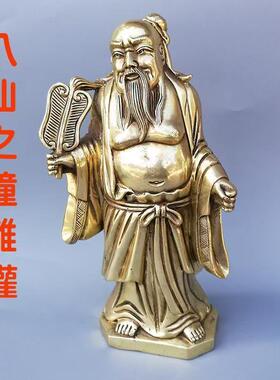 八仙铜像何仙姑吕洞宾蓝采和 张果老 铁拐李曹国舅像 八仙过海