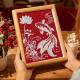 Ins rose pearl painting table diy framed self-adhesive children's handmade diamond embroidery ສາມມິຕິລະດັບງ່າຍດາຍ desktop ຂະຫນາດນ້ອຍ