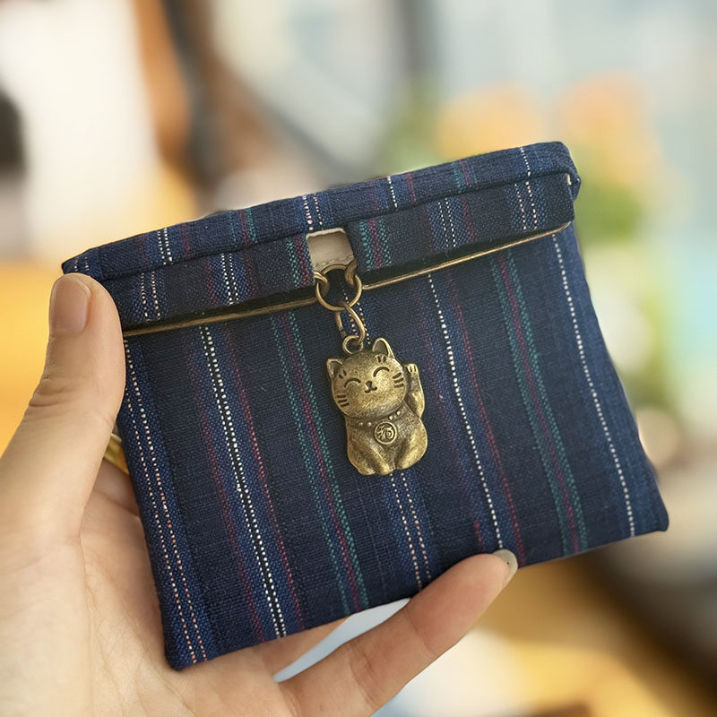 枫外原创手工制作 饭团口金包 招财猫 创意零钱包卡包 随身小包,淘宝优惠券,粉丝福利购,淘宝优惠卷