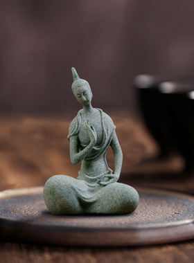 中式北魏佛像微景观鱼缸