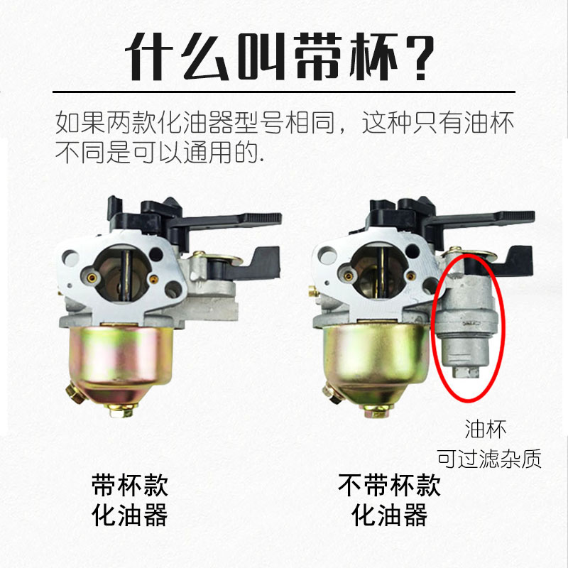 170f汽油机化油器GX160水泵168F抹光机188F微耕机190切缝机配件-图2