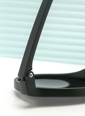 VECUA偏光圆形法式男女超轻墨镜