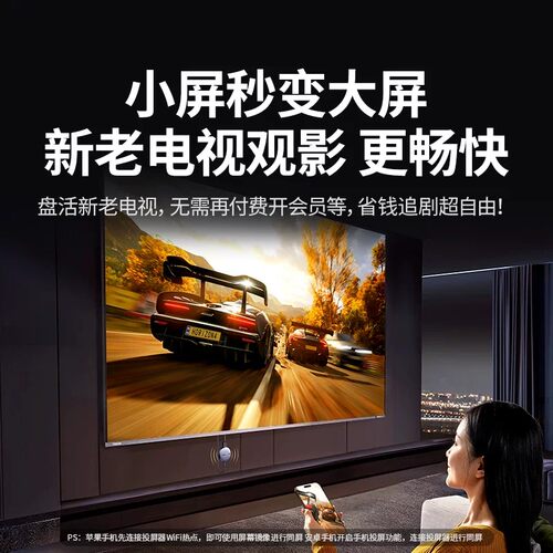 绿联无线投屏器手机同屏电视投影仪车载显示屏器适用苹果安卓手机 - 图0