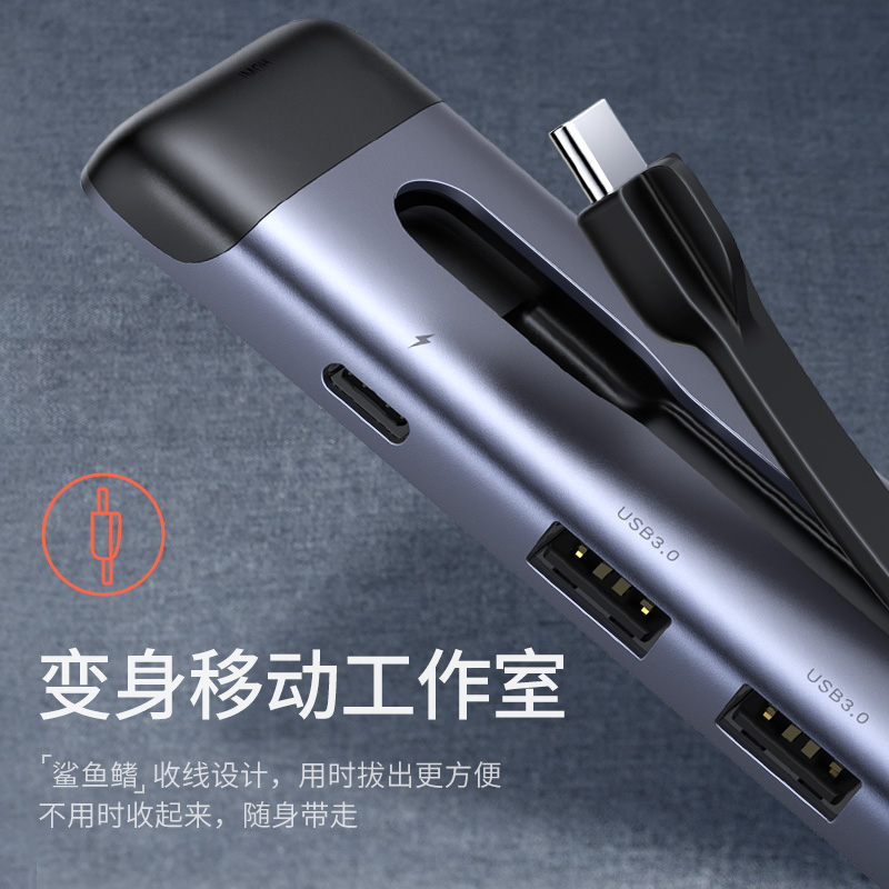 绿联type-c扩展坞ipadpro拓展usb3.0转接头air转换器hdmi雷电3配件笔记本电脑 - 图1