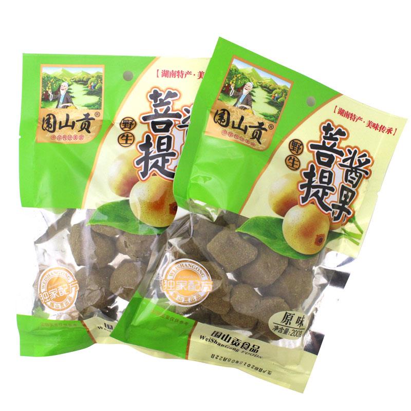 湖南特产浏阳围山贡菩提酱果紫苏原味436g*2包酸枣粒野生蜜饯零食