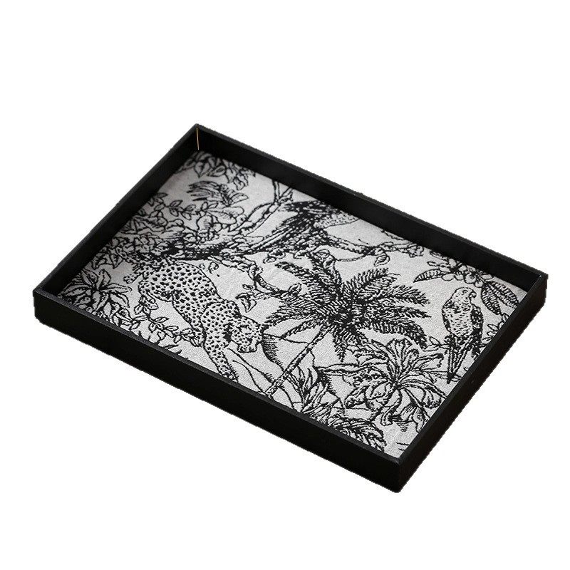 雅器一新中式复古风提花托盘轻奢复古香薰首饰钥匙收纳盘桌面摆件,淘宝优惠券,粉丝福利购,淘宝优惠卷