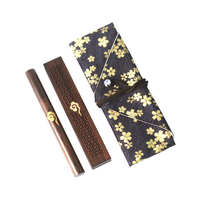 Black sandalwood portable incense box gift box!