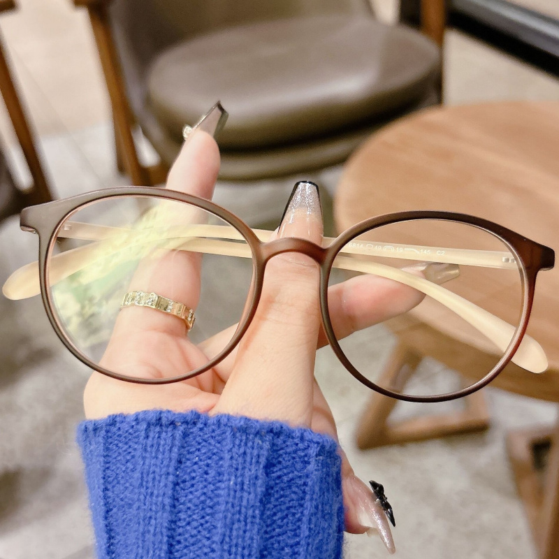 小红书款超轻近视眼镜女文艺圆框眼镜框男网上配镜有度数网红6814 - 图2