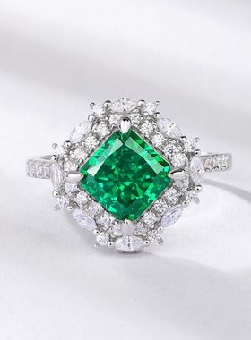 欧美新款个性夸张高碳钻戒指女轻