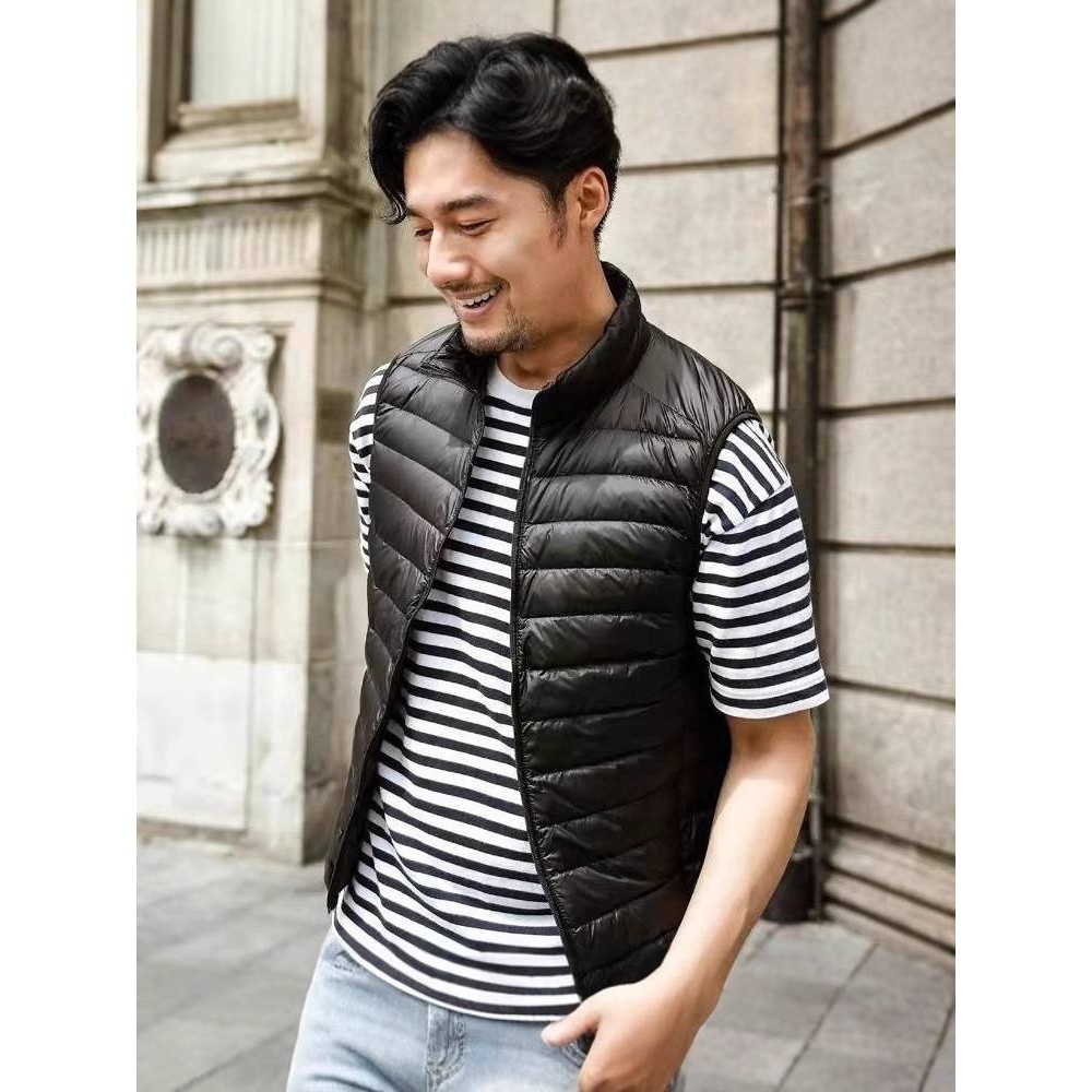 苏州东展羽绒服饰短款男士轻薄款背心男马甲冬保暖大码男韩版无袖,淘宝优惠券,粉丝福利购,淘宝优惠卷