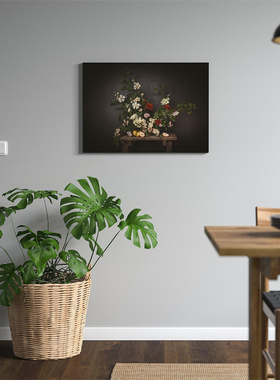 宜家鲜花图片墙壁装饰画框挂画