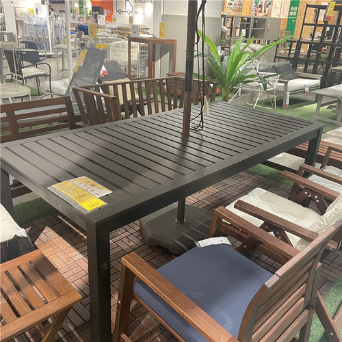 IKEA宜家 克罗文 户外桌子庭院休闲活动烧烤餐桌户外家具套 - 图2