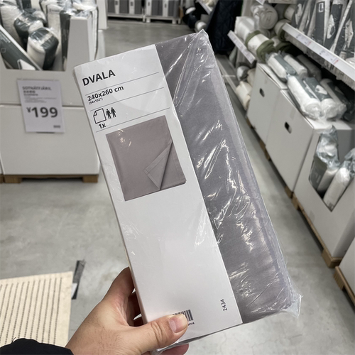 IKEA宜家 代芙拉 床单纯棉材质纯色简约素色单人双人床上用品床罩 - 图2