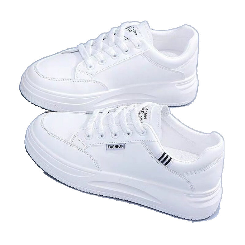 小白鞋女2026爆款春季新款学生潮厚底休闲鞋松糕运动女鞋百搭板鞋,淘宝优惠券,粉丝福利购,淘宝优惠卷