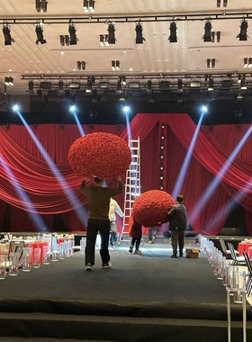 高端仿真玫瑰花球 婚礼主舞台装饰 酒店宴会厅 大型活动布置道具