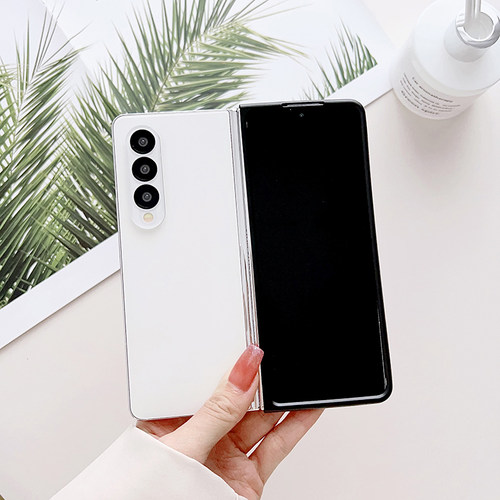 适用于前壳边框手机壳硬保护套小米mixfold2简约时尚防滑保护壳磨砂PC边框MIXFOLD3简约商务保护套 - 图1