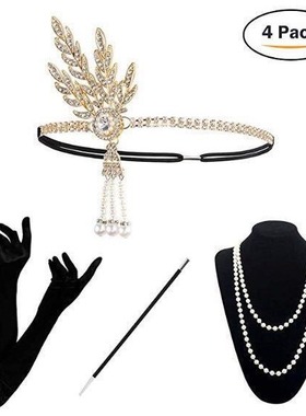 1920S系列了不起同款珍珠项链欧美时尚毛衣链吊坠饰品外贸热销