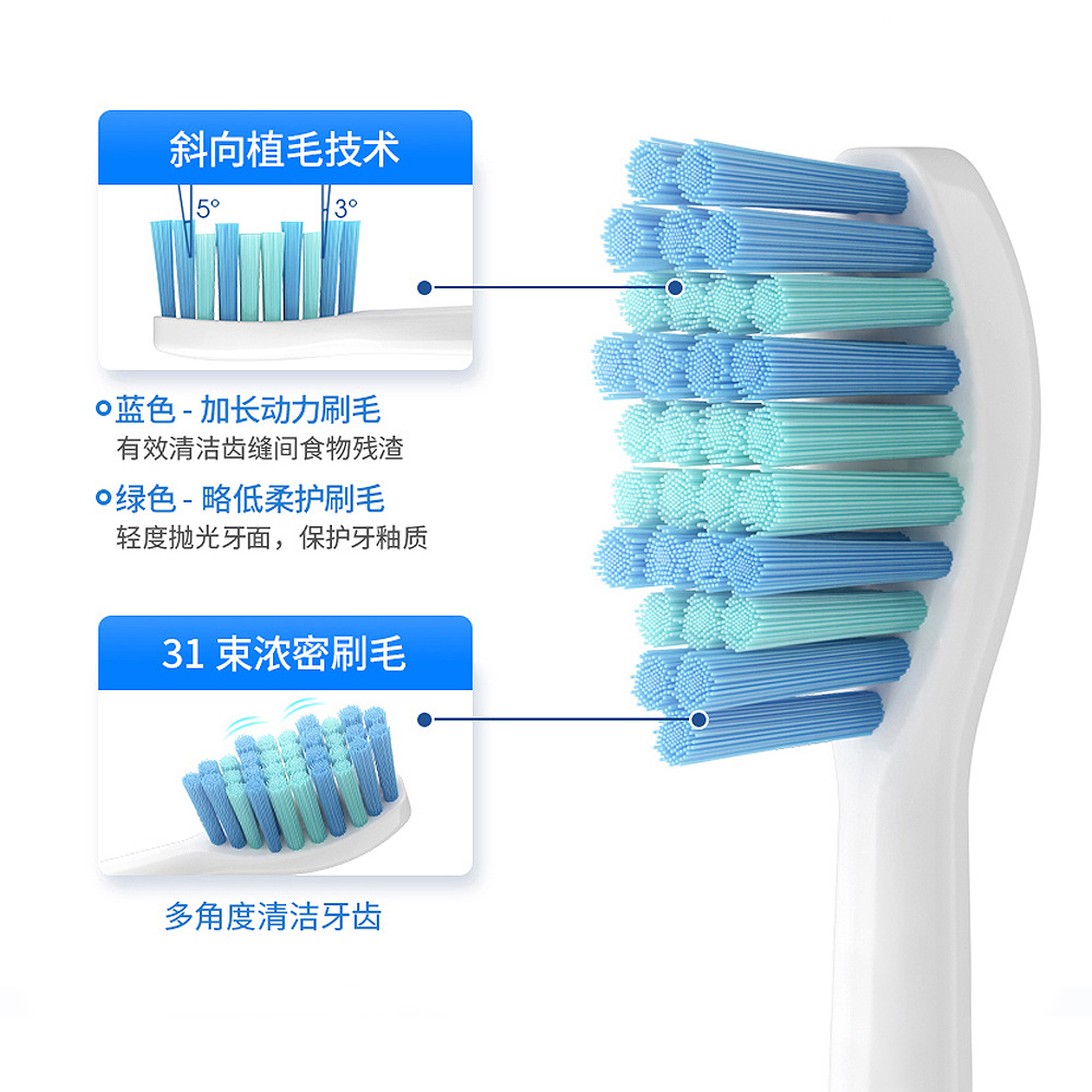 淘宝心选电动牙刷头TB-XX17/XX19/92/ismile原装替换【八支装】-图0