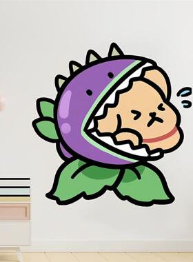 线条小狗植物装饰贴纸卧室客厅厨房玻璃门防撞贴画自粘防水贴纸