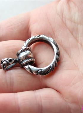 克罗星纯银戒指权志龙同款吊坠