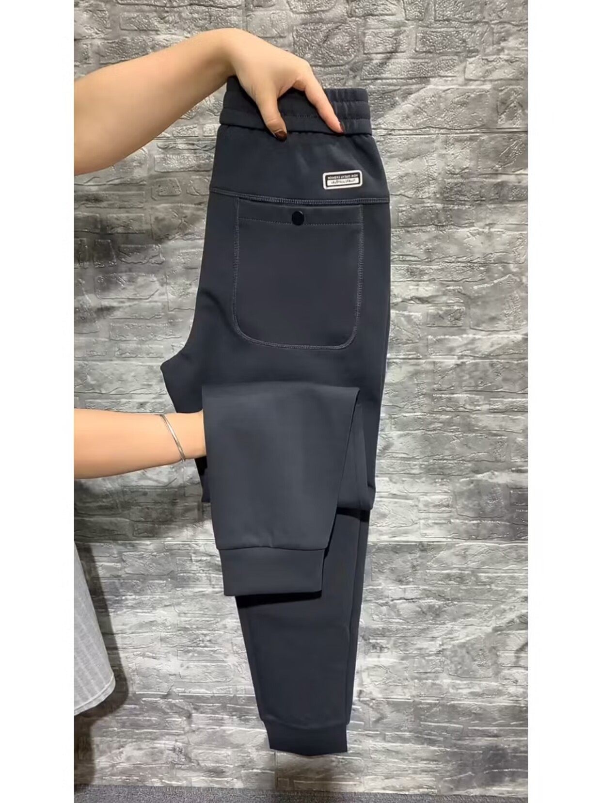 春秋季螺纹棉咖啡色运动裤卫裤休闲裤男士弹力青年百搭时尚小脚裤,淘宝优惠券,粉丝福利购,淘宝优惠卷