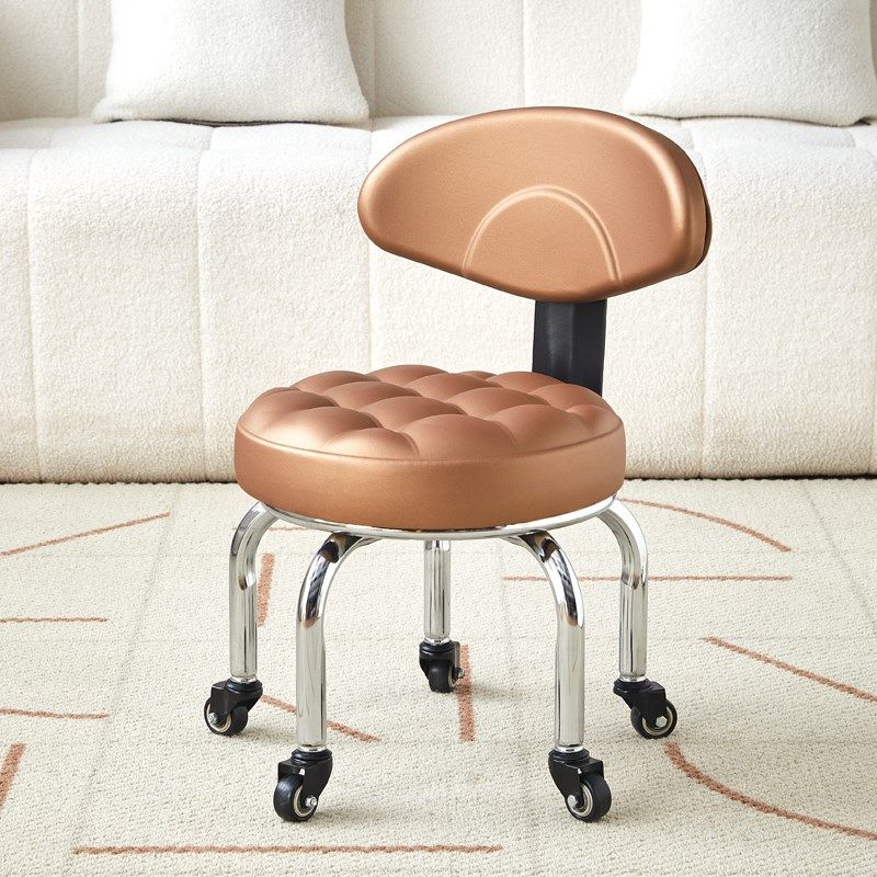 万向轮滑轮矮凳美缝小凳子家用静音带娃学步圆凳带轮移动靠背椅子,淘宝优惠券,粉丝福利购,淘宝优惠卷