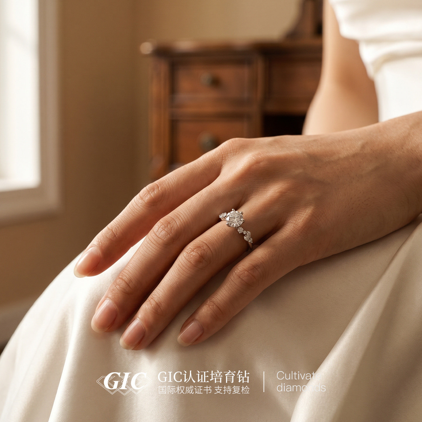 Xingyue artificially cultivated diamond ring for women PT950 platinum carat wedding ring proposal diamond ring bracelet