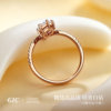 Marquise diamond ring for women 18k rose gold artificially cultivated diamond ring light luxury luxury large carat diamond ring