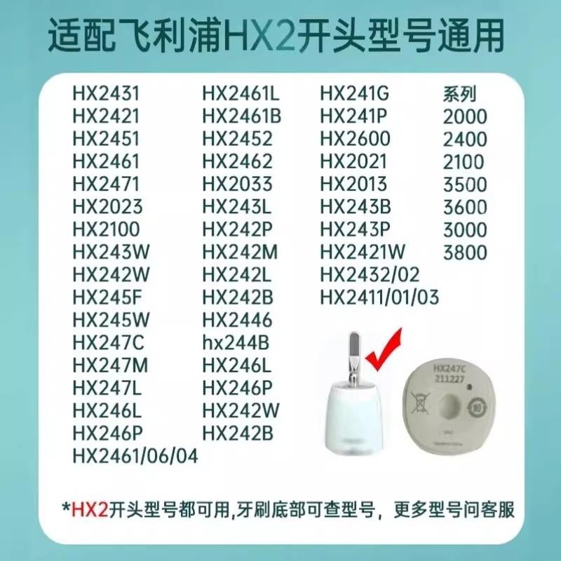 适用飞利浦电动牙刷头S3Pro宝藏刷HX2571/HX257B/HX257C/HX257A - 图1