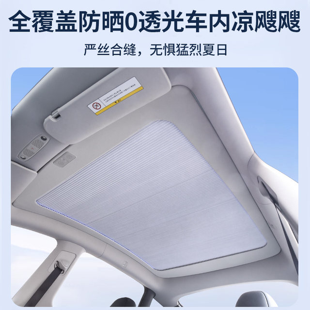 Tesla electric sunshade pleated version