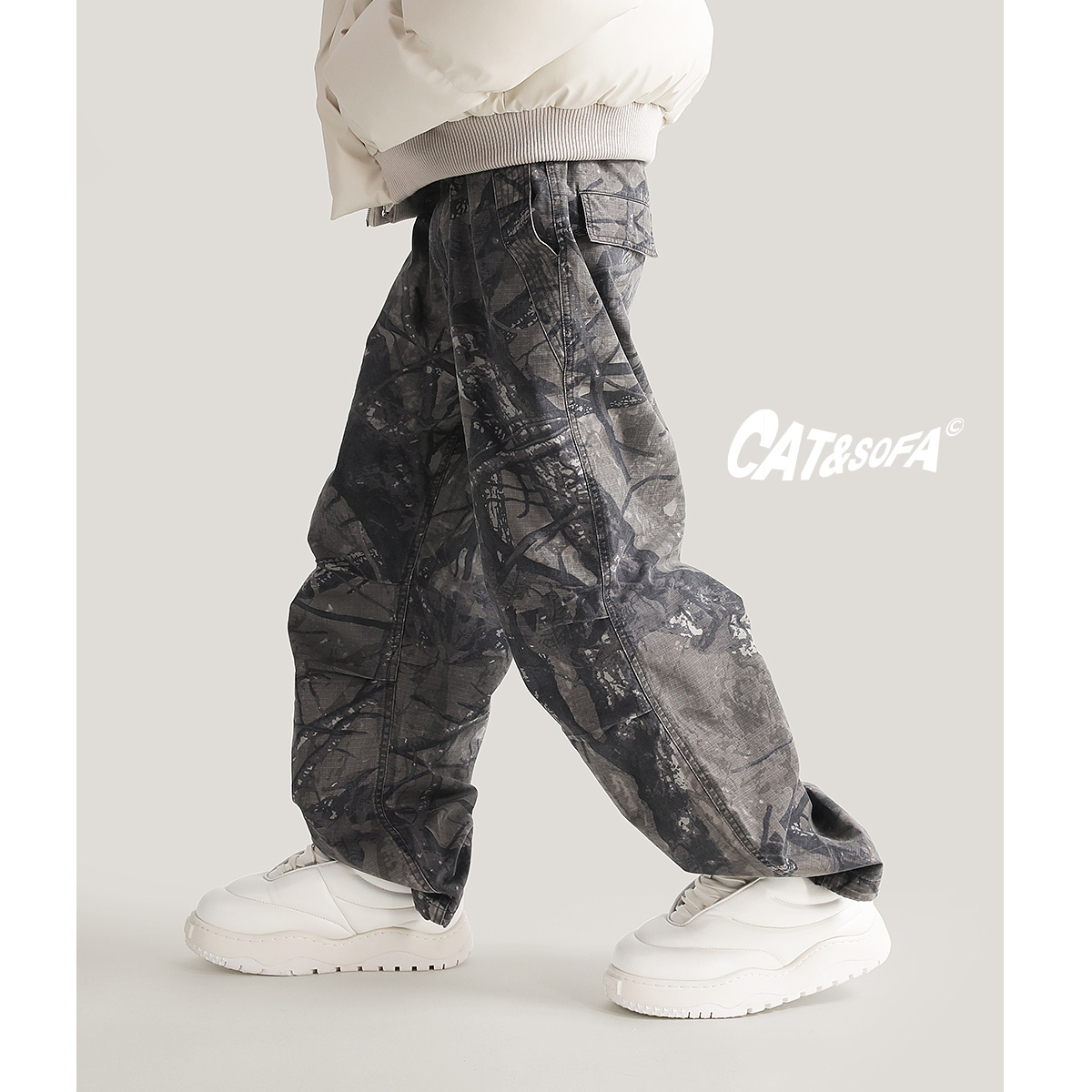 CAT&SOFA/猫与沙发 云朵系列秋冬面包鞋增高百搭情侣胖丁低帮板鞋 - 图2