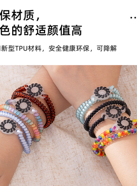 电话线发箍女网红运动时尚