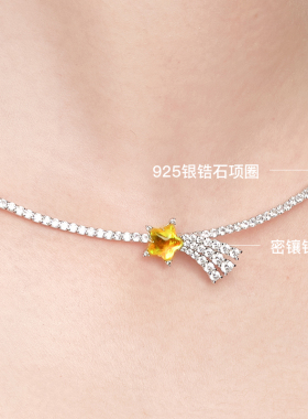 YVMIN尤目 流星项圈项链女款毛衣链设计师圣诞生日礼物