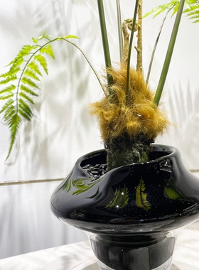 玲珑行简约琉璃上海台面插花花器