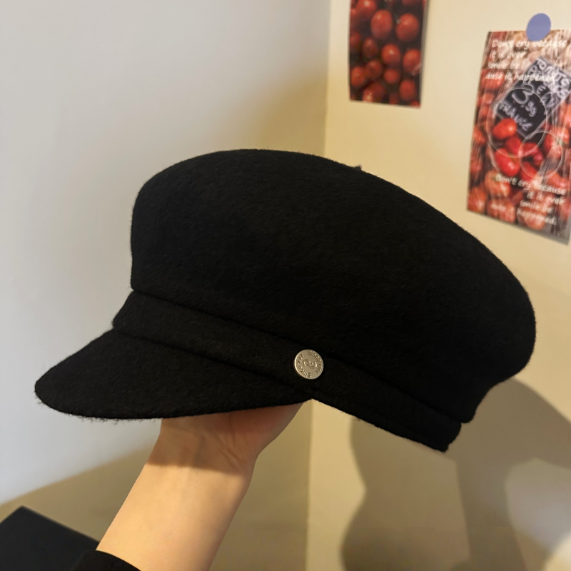 高品质秋冬季羊毛复古报童帽女显脸小百搭洋气贝雷帽法式羊毡帽子,淘宝优惠券,粉丝福利购,淘宝优惠卷