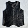 Spring and autumn single style cowhide vest military style