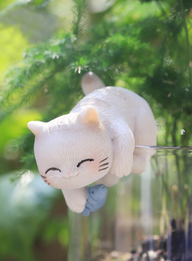 树脂装饰卡通鱼缸摆件挂件