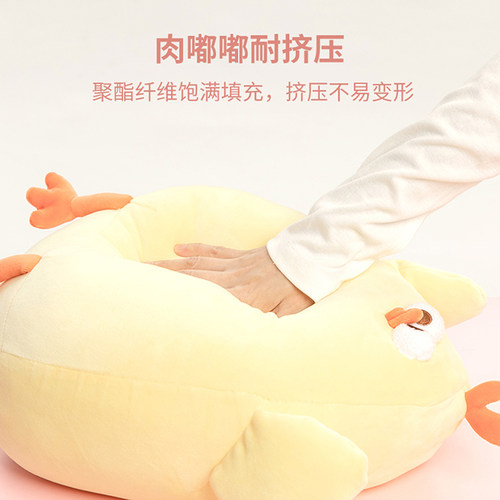 MINISO名创优品墩墩鸡搞怪玩偶公仔抱枕毛绒玩具抽象娃娃生日礼物 - 图2