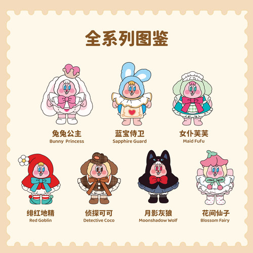【现货】MINISO名创优品萝卜街童话梦境搪胶毛绒系列盲盒可爱手办 - 图0