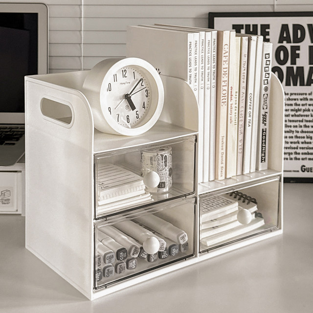 Desktop storage box drawer student pen holder storage rack