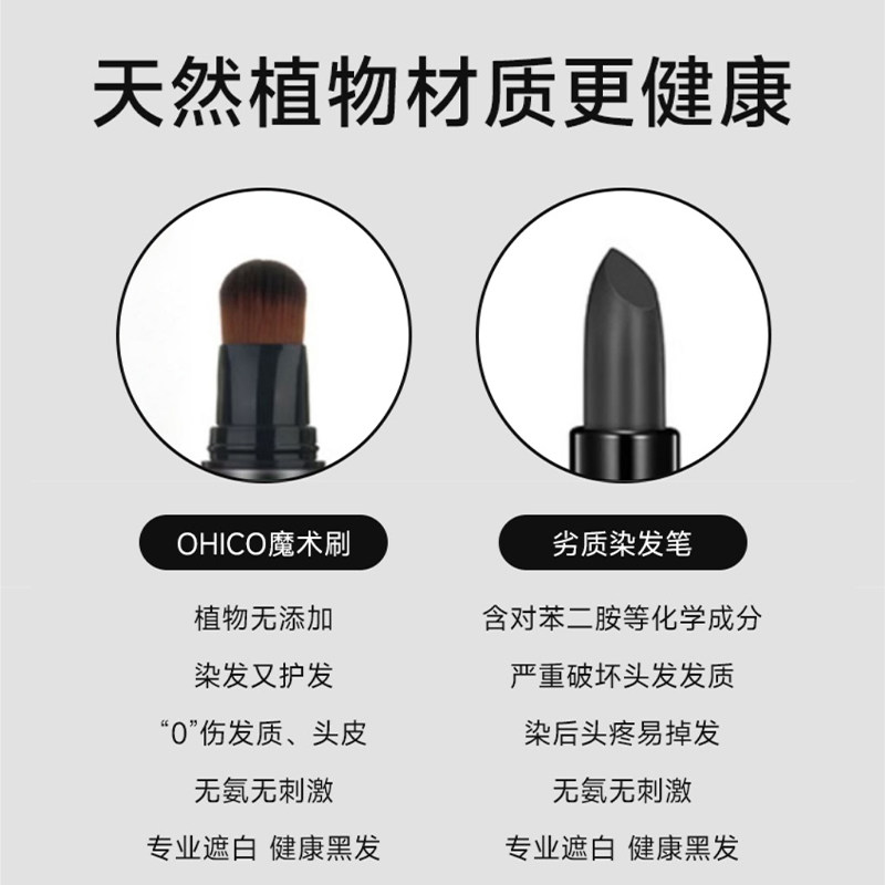 李佳琪推荐日本进口一次性美发笔棒遮盖白发神器纯植物局部补发根,淘宝优惠券,粉丝福利购,淘宝优惠卷
